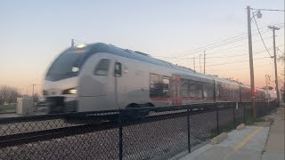 Westbound Texrail Train at Deen Road (February 22, 2024)