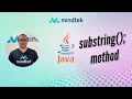 14. Java substring method