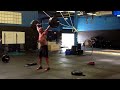 josh silvernail crossfit breakout 235 power snatch hang snatch