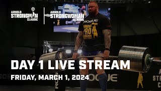 Day 1 | 2024 Arnold Strongman Classic |  Live Stream