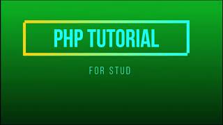 PHP OPERATORS | PHP PROGRAMMING |WEB DEVELOPMENT | MySQL |DATABASE |
