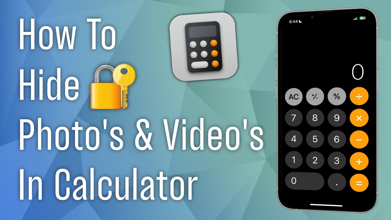 How To Hide Photos & Videos In Calculator On IPhone - YouTube