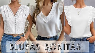 BLUSAS CASUALES DE MODA MUJER 2023/24 MODELOS DIFERENTES