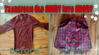 CONVERT OLD SHIRT INTO SHORTS DIYs -easy- ||All In Everything||