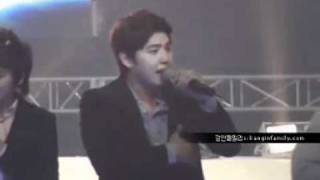 Kangin Fancam - 090508 mubank 뮤직뱅크 - 1위 앵콜