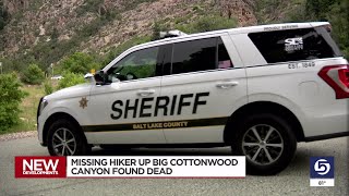 Overdue hiker found dead in Big Cottonwood Canyon