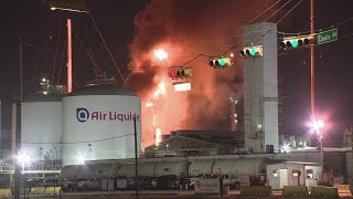 Fire reported at Pasadena industrial plant (no audio)