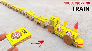 Amazing Matchbox Train | Making a longest Train | how to make working train | Best school project