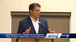 GOP presidential candidate Ryan Binkley tries to sway undecided voters in Boone, boost polling