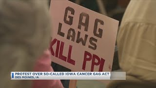 Protest Over So-Called Iowa Cancer Gag Act