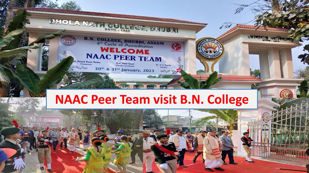 NAAC Peer Team Visit B.N. College 2023 I B.N. College Graded A+ By NAAC ...