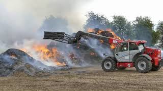 Strohballenbrand bei Polleben