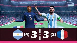 Argentina (4) 3-3 (2) Francia (Recreación) | FIFA 23: Copa del Mundo - DUCKTUBERS