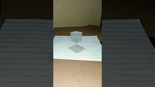 How to Make 3D floating  cube / 3D cube drawing / #shorts #drawing #ytshorts