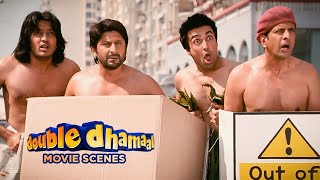 The Rise of Sanjay Dutt  Fortune | Riteish Deshmukh and Arshad Warsi | Double Dhamaal Movie Scenes
