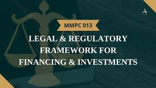 Block4 MMPC 13 Banking and Investment Laws