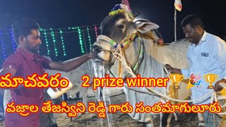 machavaram  2 prize winner🏆🎉🏆 vajrala tejeswani reddy garu santhamaguluru new catagiri