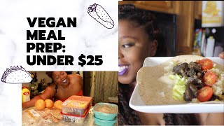 Vegan Weekly  Meal Prep for under $25: Mini Vlog
