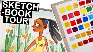 My SECRET Watercolour Sketchbook Tour..! (Khadi Papers)