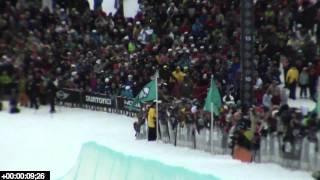 12yr old Ayumu Hirano poaching the US Open Halfpipe