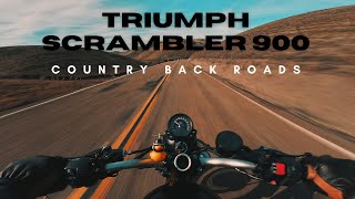 EXPLORING COUNTRY ROADS | TRIUMPH SCRAMBLER 900 RAW EXHAUST SOUND [4K]