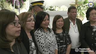 Visit to the Wake of the Late Senate President Aquilino ‘Nene’ Pimentel, Jr. 10/22/2019