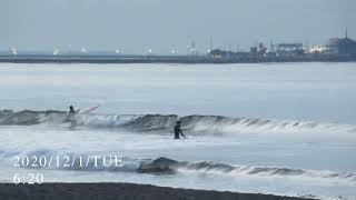 鵠沼・地下道前波情報2020年12月1日（火）6：20頃