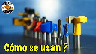 Como usar las fresas para madera y sus diferentes tipos.