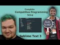 Setup FastOympicCoding and Competitive Companion for Sublime Text 3
