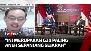 Pendapat Pakar Ekonomi Terkait KTT G20 yang akan Dilaksanakan di Bali | Kabar Petang tvOne