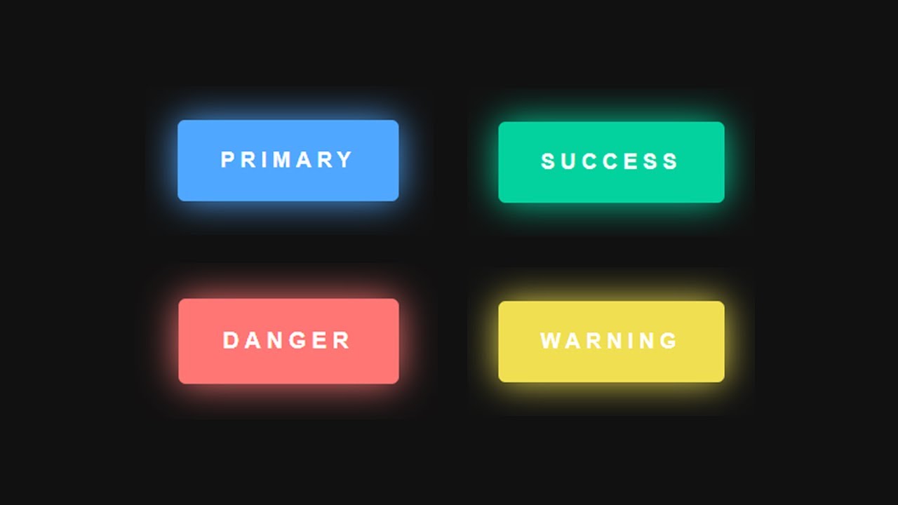 How To Design Colorful Hover Buttons For Semantic Purposes Using CSS & HTML