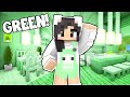 💚Minecraft But I Can Only Build With GREEN!