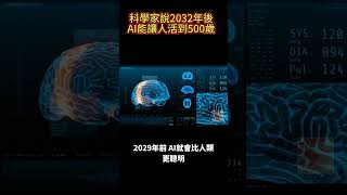 【焦點新聞】2032年後AI技術突破人類壽命能到500歲！