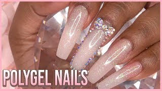 PolyGel Nails with Dual Forms - Nail Tutorial - For Beginners - How to - Gelish Polygel