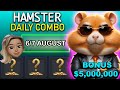 Hamster Kombat Daily Combo Bonus 5M Coins Today 6 AUGUST to 7 AUGUST