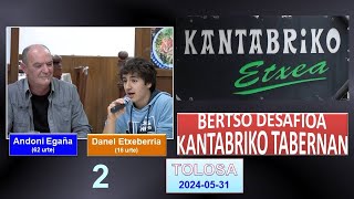 Bertso desafioa Kantabriko tabernan (2) (Tolosa, 2024-05-31) (40'42'')