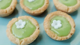 ทาร์ตจิ๋วไวท์ช็อกโกแลตใบเตย White Chocolate Pandan Tartlet : พลพรรคนักปรุง