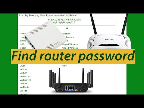 How to find admin & password any router How to find admin & password any router