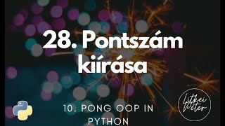 28. Pontszám kiírása