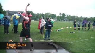 Wildcat Shot Put (Curtis, Schwartz, Bourne) at Big 8 Conference Championship 5/13/2016