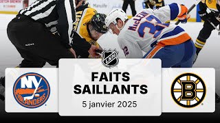 Islanders vs Bruins 05/01 | Faits saillants