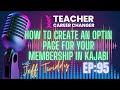 How to Create an Optin Page for Your Membership in Kajabi