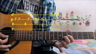 Easiest Romantic Theme For Beginners Leads/ Tabs (Pehla Nasha ) - Hindi guitar easy lessons