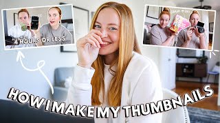How To Create Thumbnails That Actually Get Clicks // Thumbnail tips, strategy, + Photoshop tutorial