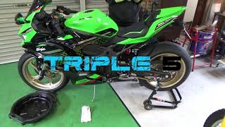 Kawasaki　ZX25R　オイル交換