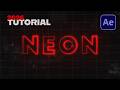 Epic Neon Effect In After Effects | No Plug-In Tutorial 2026