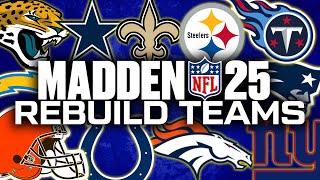 Madden 25 Top 5 Teams To Rebuild NOW