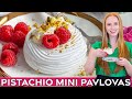 Raspberry & Pistachio Mini Pavlovas Recipe | Perfect for Spring & Easter!