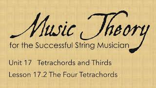 17.2 The Four Tetrachords