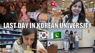🇵🇰🇰🇷 LAST DAY OF CLASSES IN KOREAN UNIVERSITY | Amna In Korea